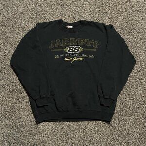 Vintage Dale Jarrett NASCAR Racing Black Crewneck Sweatshirt